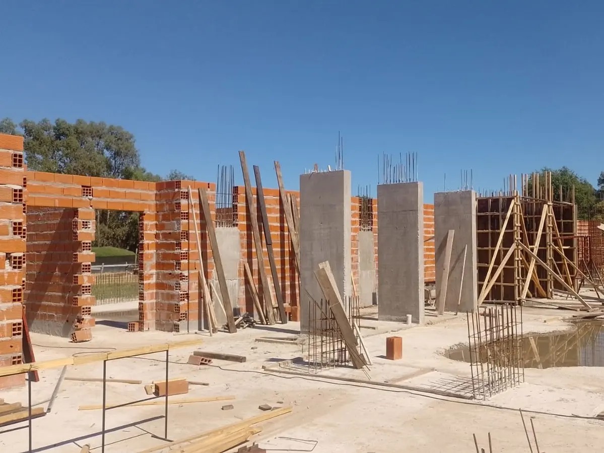 Importante avance de la construcción del edificio que albergará a la Unnoba en Ameghino