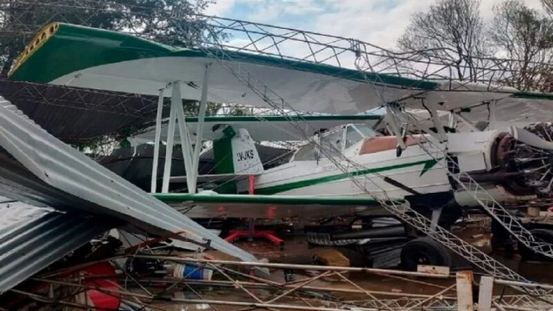 Una tormenta “supercelda” provocó destrozos en 9 de Julio y Bragado