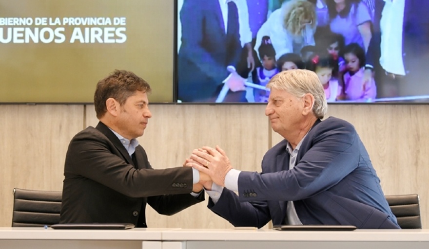 Kicillof y Ziliotto firmaron convenios de cooperación entre ambas provincias