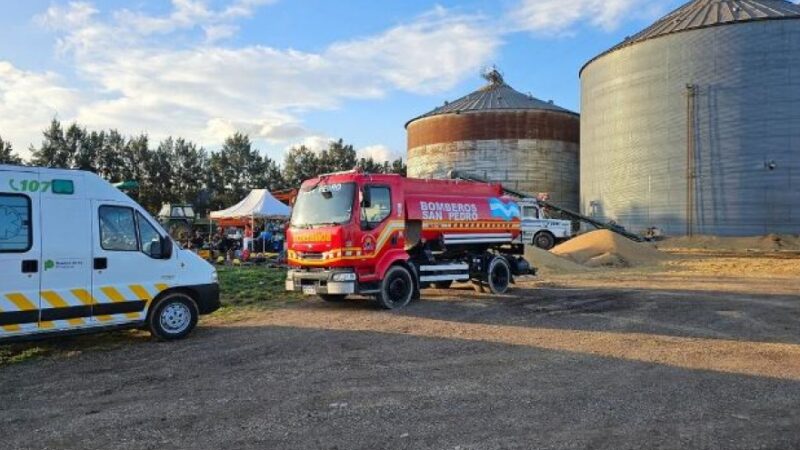 Muere un operario al caer en un silo de soja de una planta agroindustrial