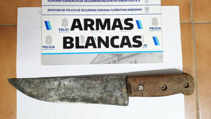 Amenazó a un vecino con una cuchilla, se puso malo con la policía y acabó tras las rejas