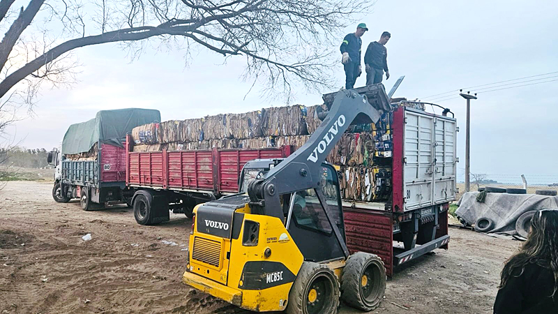 El Municipio envió más de 16 mil kilos de cartón para reciclar