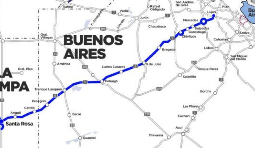 Aseguran que no avanzarán con la Autovía Ruta 5, más allá del tramo Mercedes Suipacha