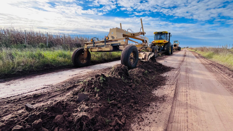 Ameghino firmó un convenio con la Facultad de Ingeniería de Olavarría para mejorar los caminos rurales del distrito