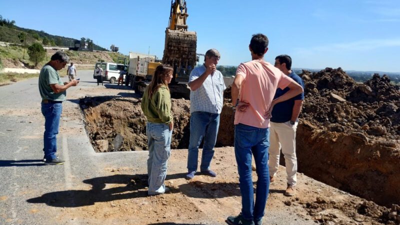 Funcionarios de Florentino Ameghino visitaron la planta hormigonera de Balcarce