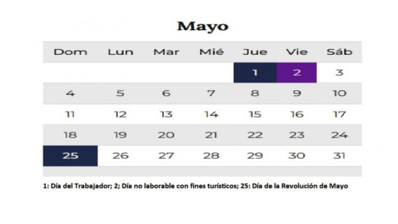 En pocos días se viene otro nuevo fin de semana de cuatro días