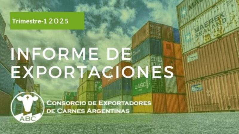 Fuerte retroceso de las exportaciones de carne en el primer trimestre de 2025