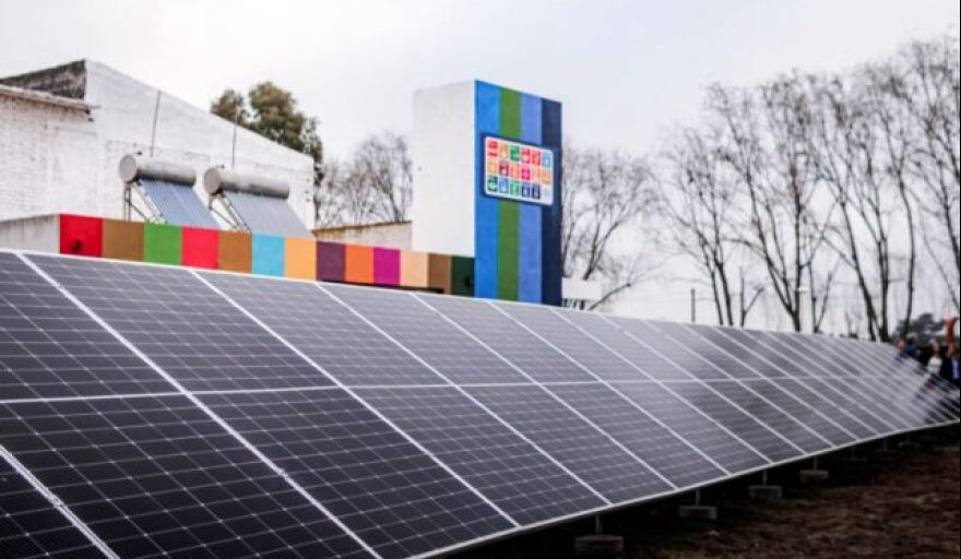 Inauguraron en Los Toldos el primer Parque Solar Municipal