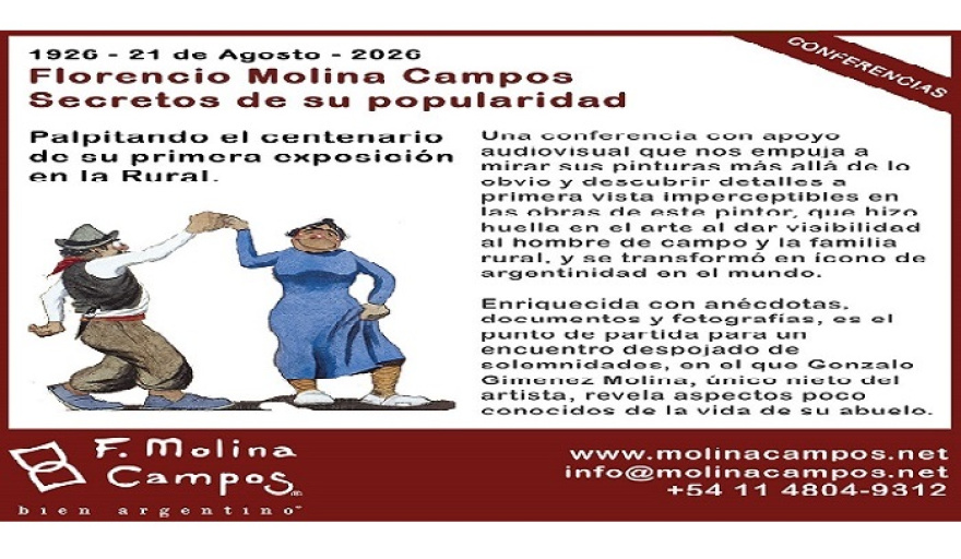 Molina Campos en la Rural: a 100 años de la primera exposición