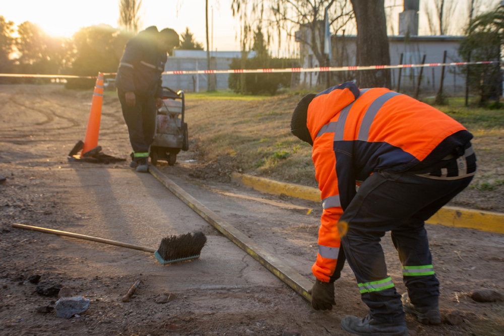 El plan de bacheo ya está en marcha en Ameghino