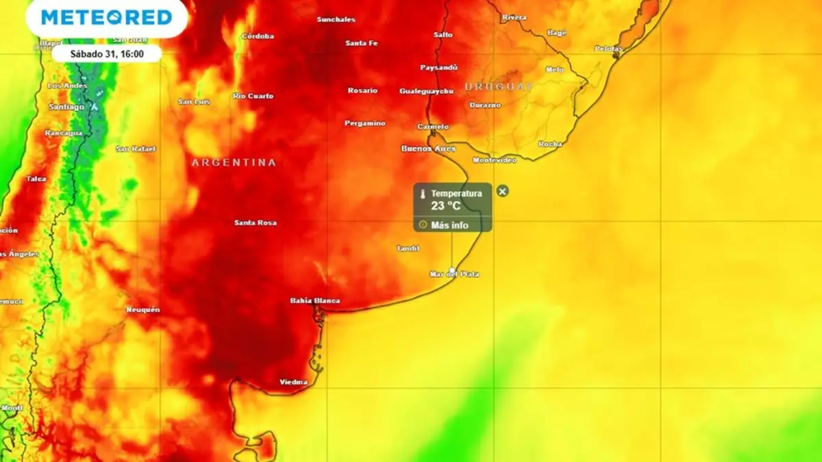 Enero termina con un gran contraste: alerta roja por calor extremo en la Patagonia y tormentas fuertes en el NOA y Cuyo