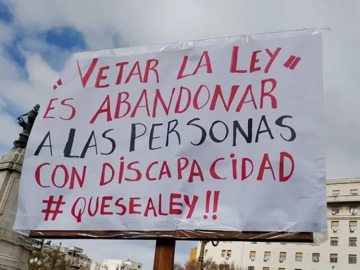 Discapacidad: masiva protesta contra la reforma impulsada por el Gobierno